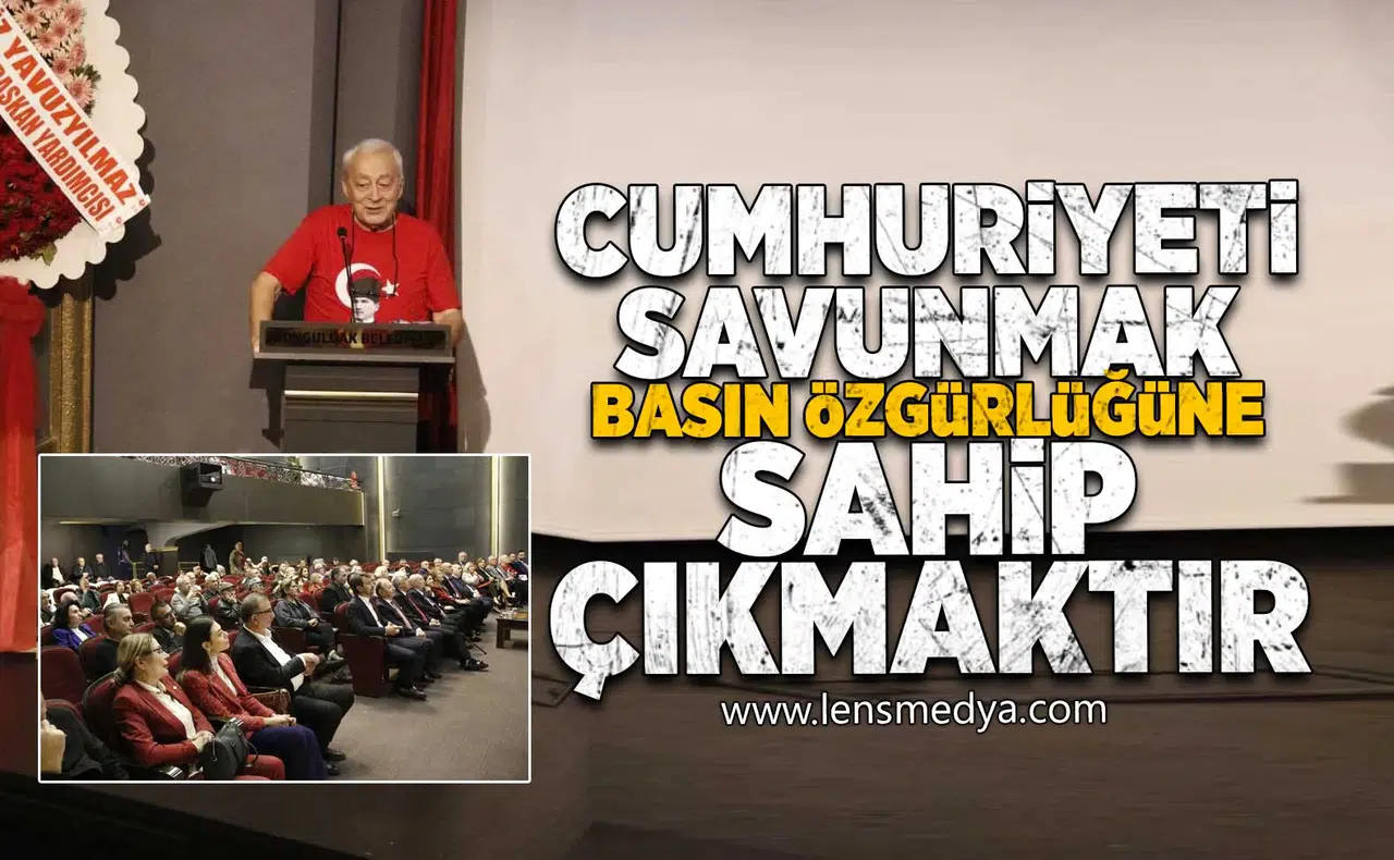 "Cumhuriyete sahip çıkmak basın özgürlüğüne sahip çıkmaktır"