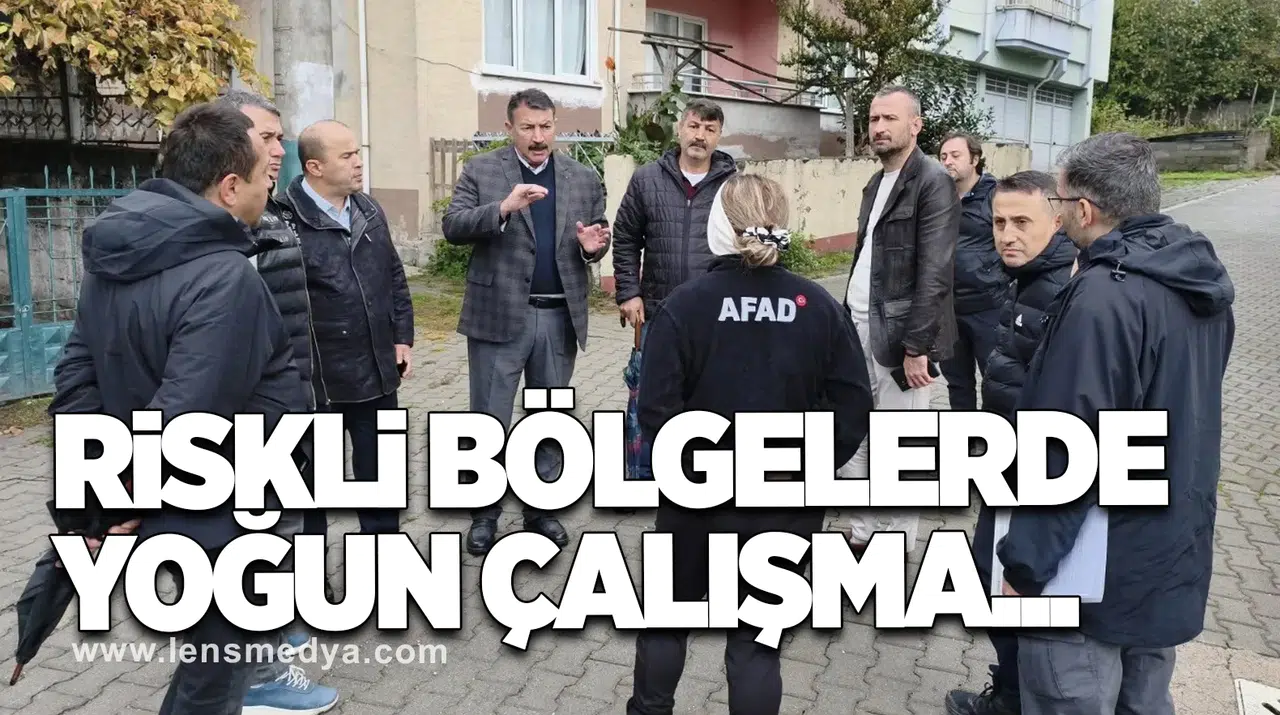 Devrek’te Ağalar ve Karşıyaka Mahallelerinde Heyelan İncelemeleri Sürüyor