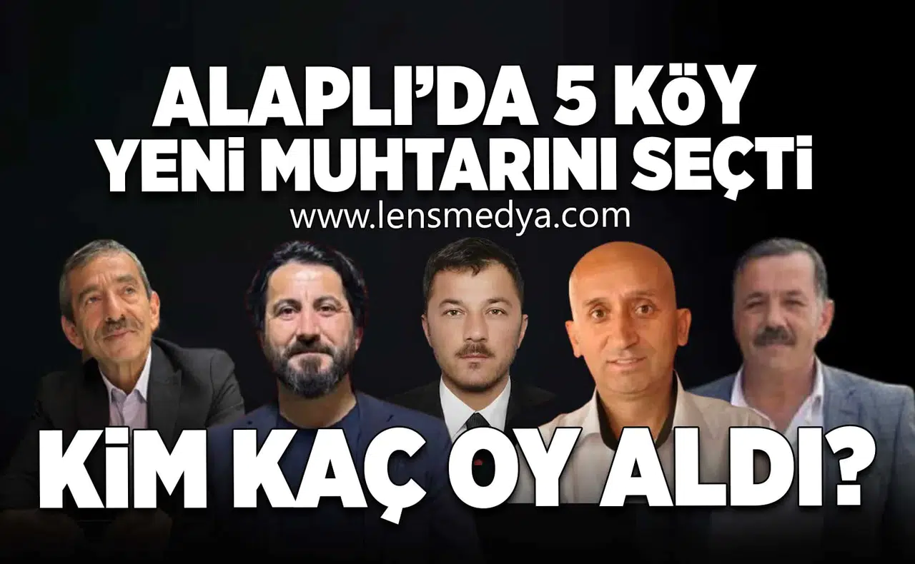 Alaplı'da 5 köy muhtarını seçti!