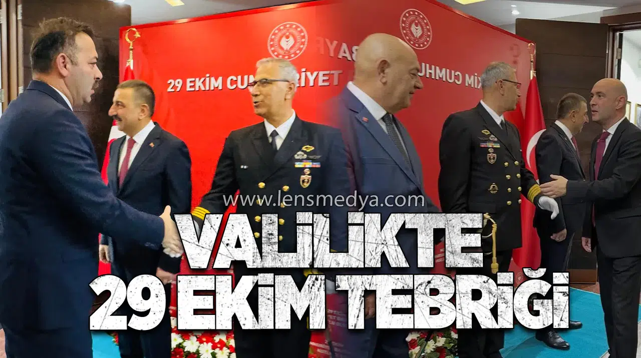 VALİLİKTE 29 EKİM TEBRİĞİ
