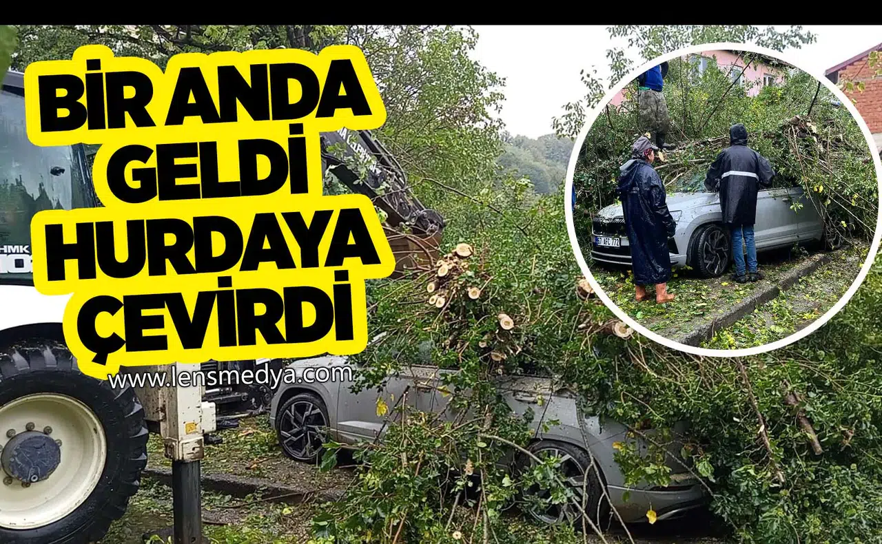BİR ANDA GELDİ, HURDAYA ÇEVİRDİ!
