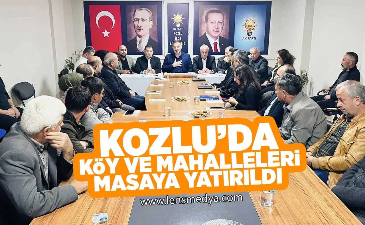Kozlu'da Köy ve Mahalleri masaya yatırıldı!