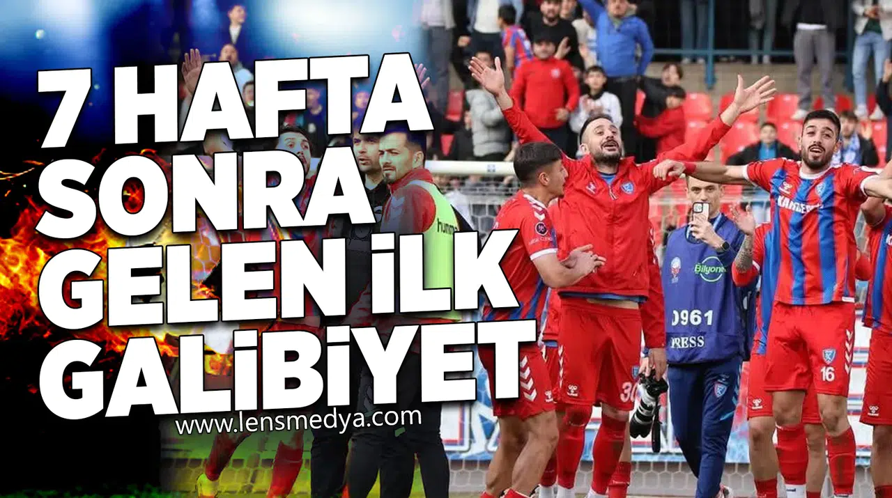 7 HAFTA SONRA GELEN İLK GALİBİYET