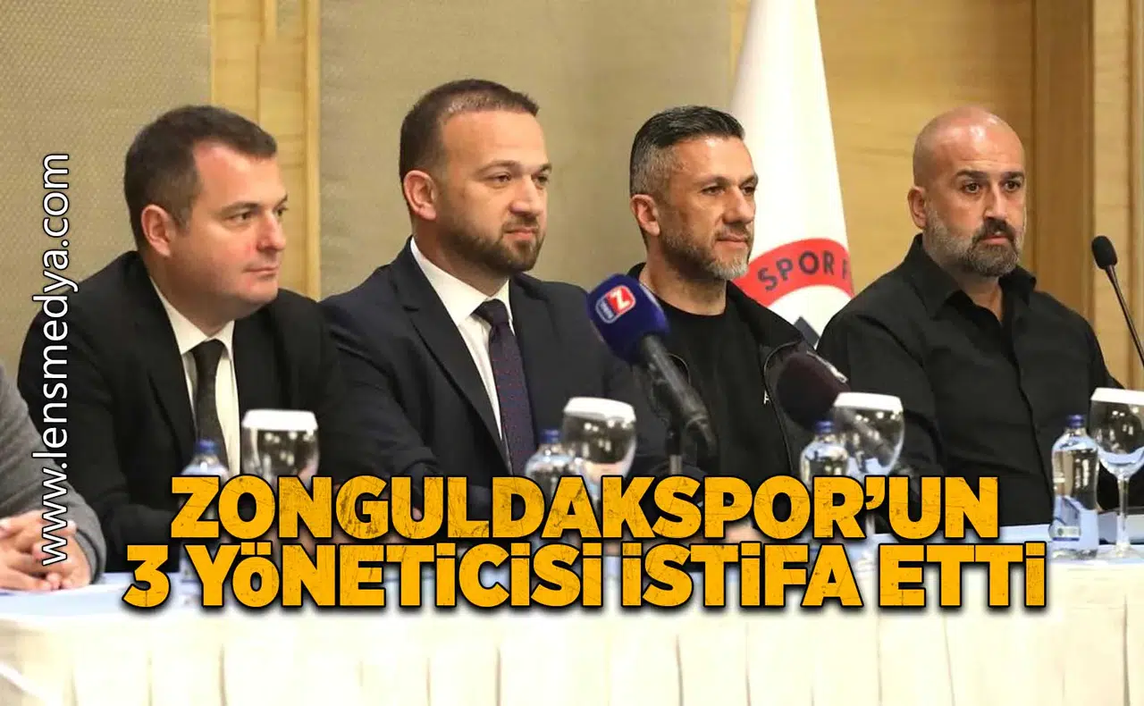 Zonguldakspor'un 3 yöneticisi istifa etti!