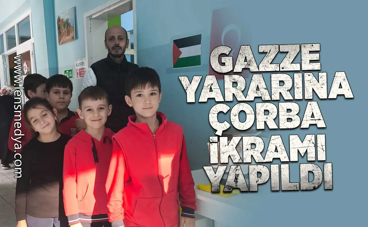 Gazze yararına çorba ikramı yapıldı!