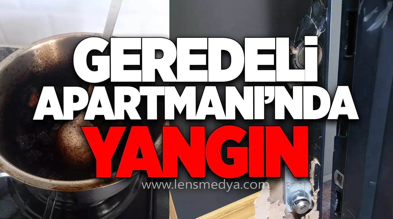 Geredeli Apartmanı’nda Yangın