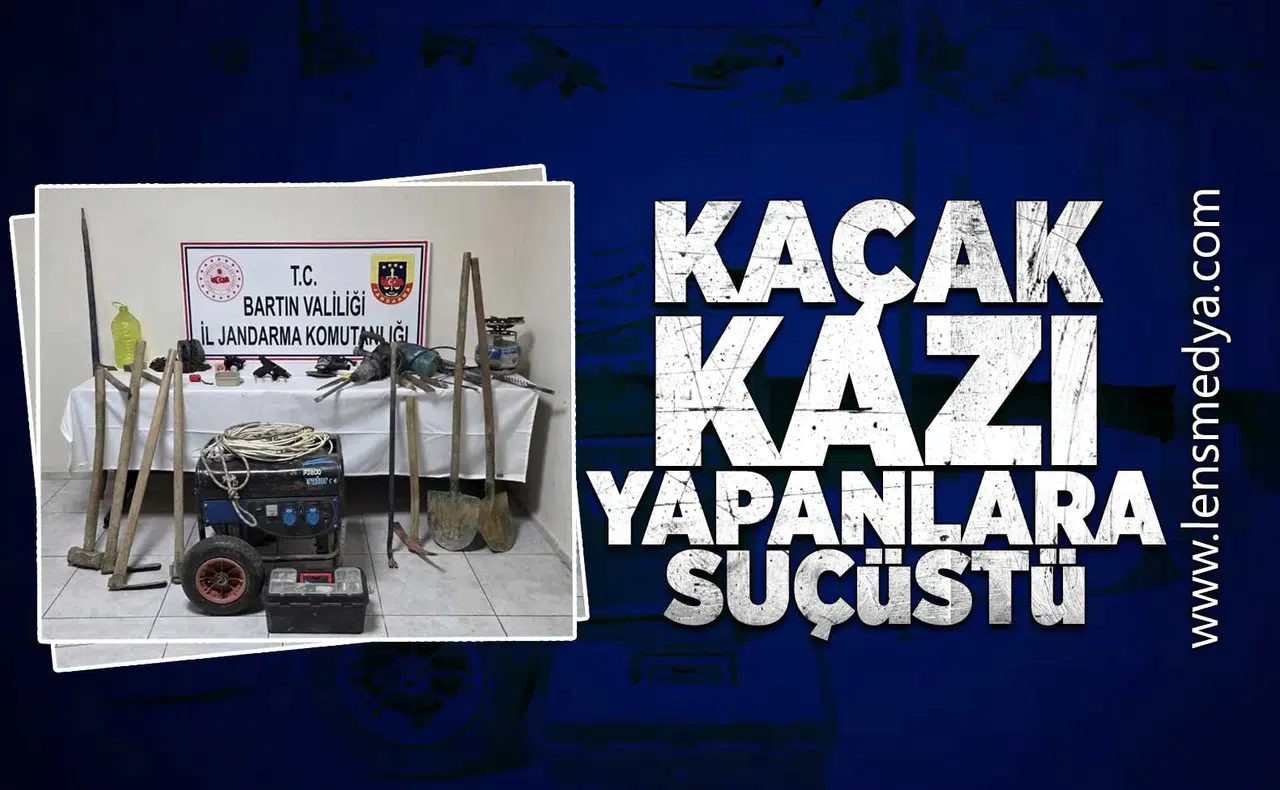Kaçak kazı yapanlara suçüstü!