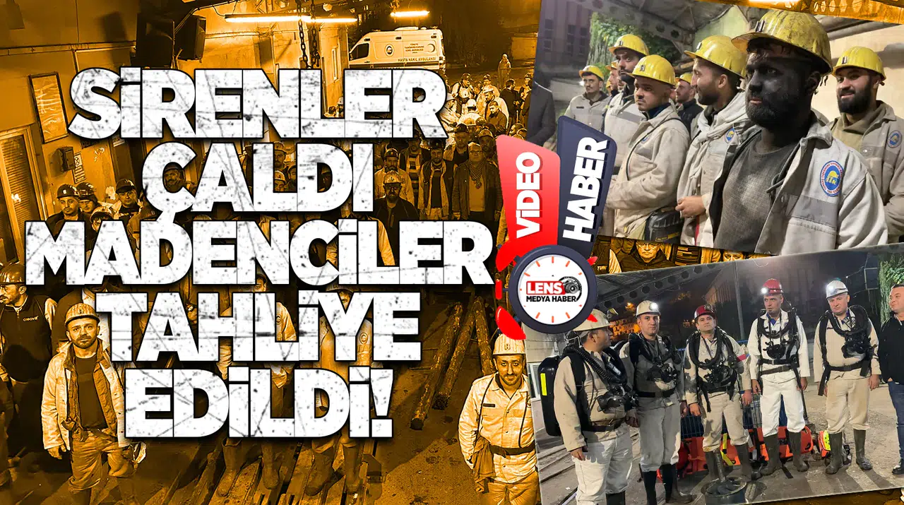 Sirenler Çaldı, Madenciler Tahliye Edildi!