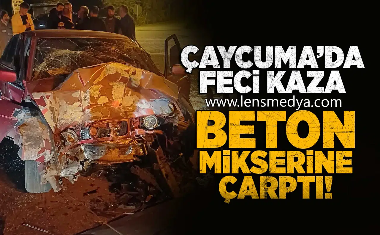 Çaycuma'da feci kaza!