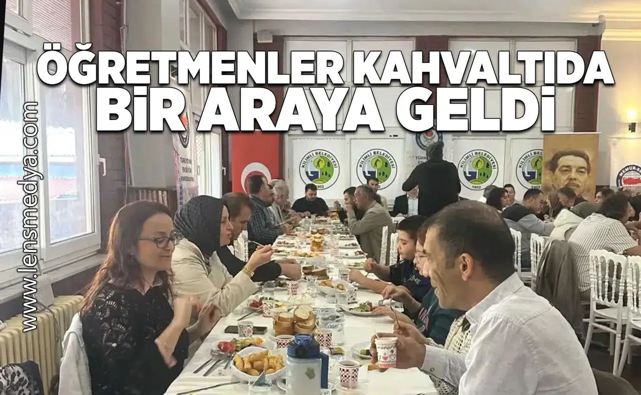 Öğretmenler kahvaltıda bir araya geldi!
