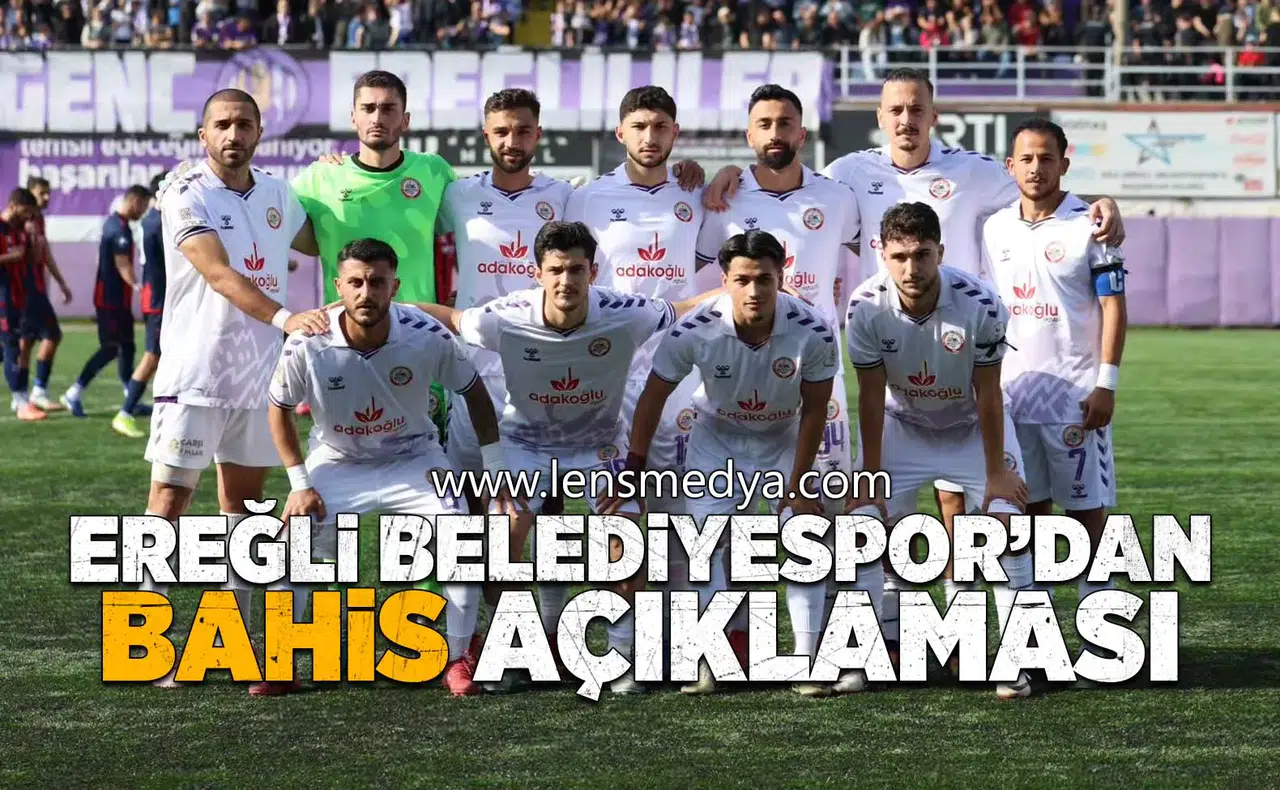 Ereğli Belediyespor’dan bahis soruşturmasına ilişkin açıklama