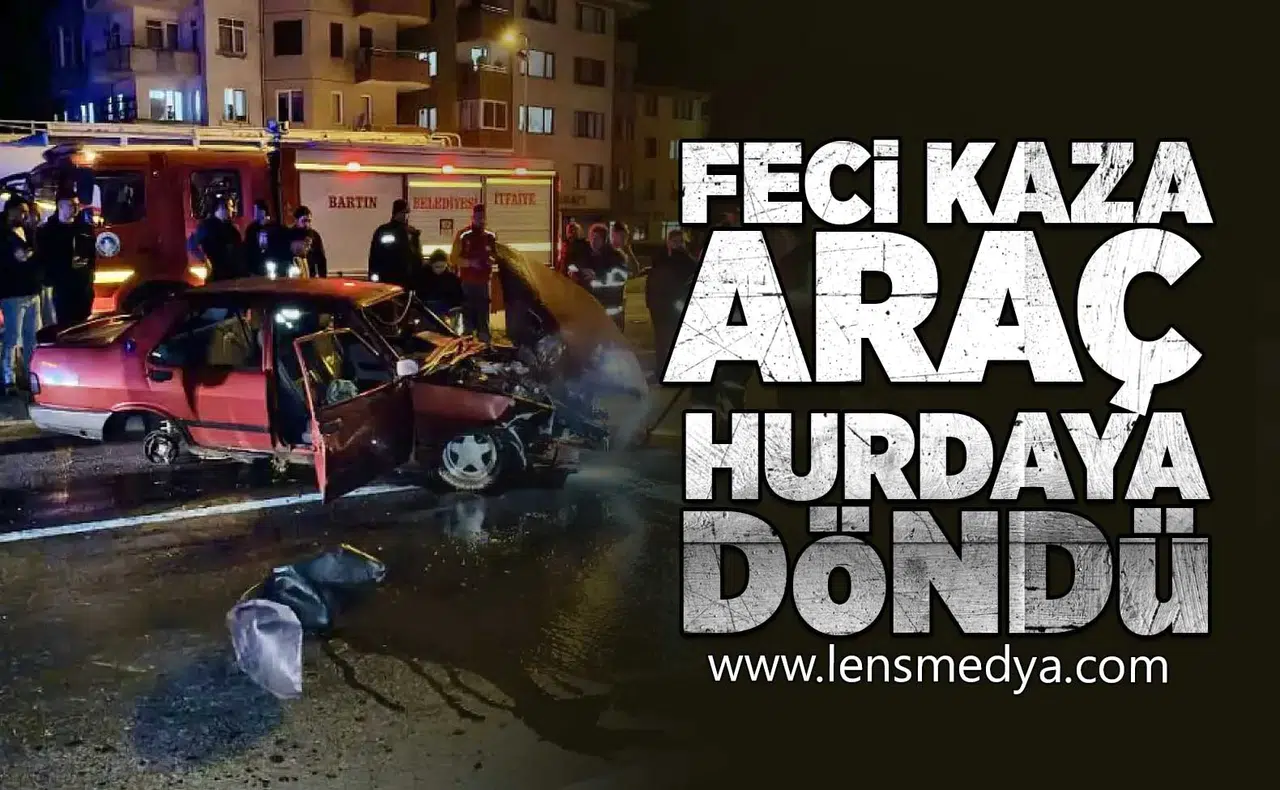 Feci kaza! Araç hurdaya döndü!