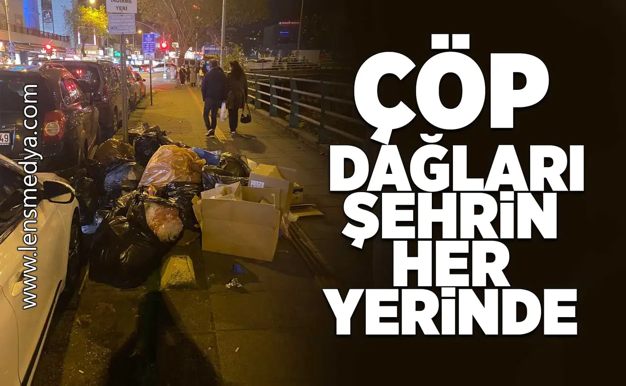 Çöp dağları şehrin her yerinde!