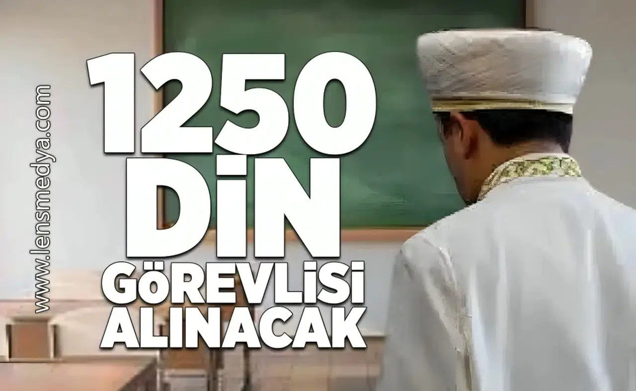 1250 Din görevlisi alınacak!
