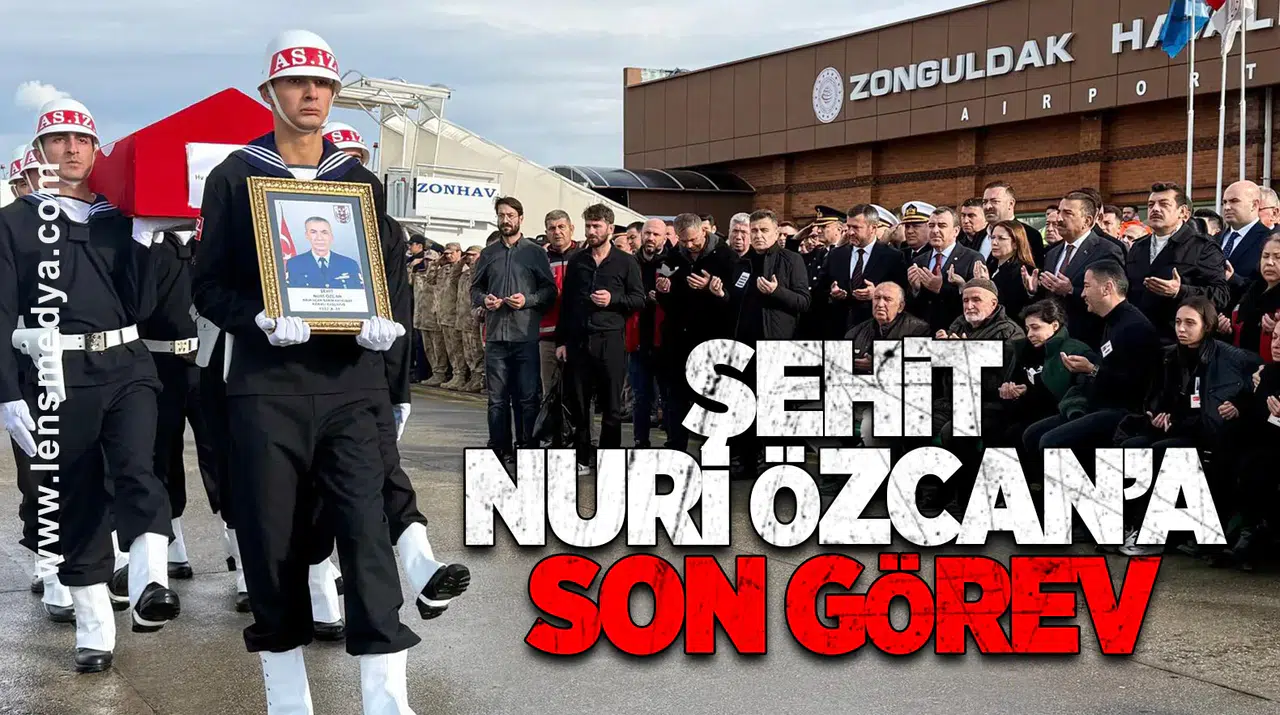 Şehit Nuri Özcan’a son görev