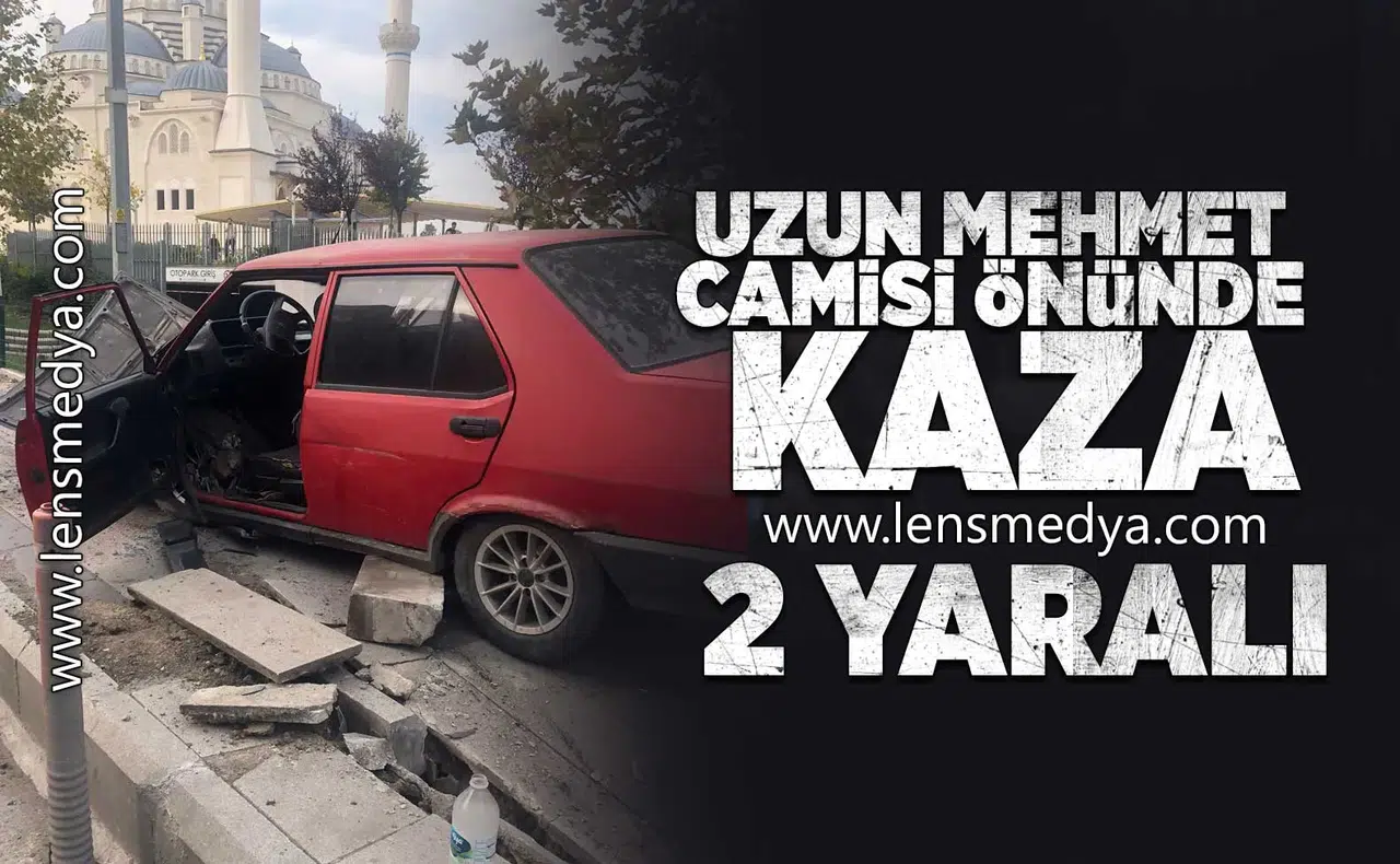 Uzun Mehmet Camisi önünde kaza: 2 Yaralı!