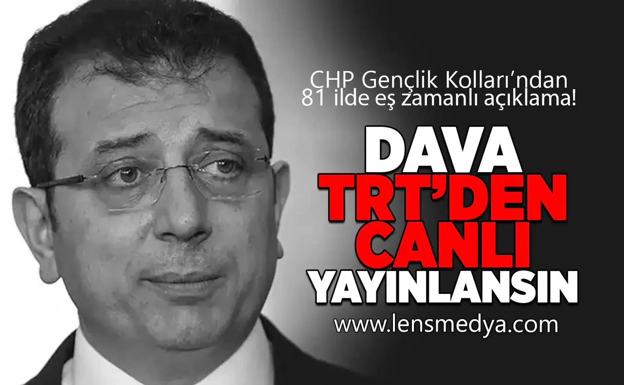 Dava TRT'den canlı yayınlansın!