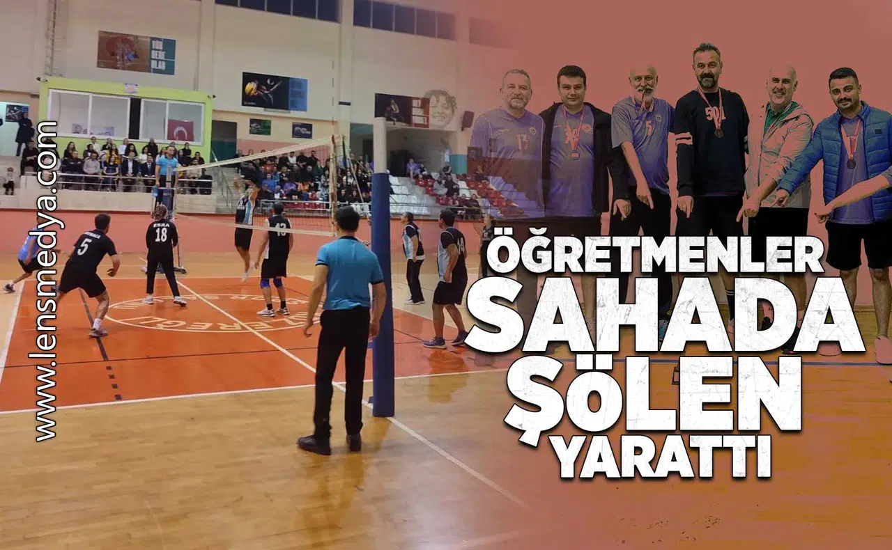 Öğretmenler Sahada Şölen Yarattı... 24 Kasım Voleybol Turnuvası Büyük İlgi Gördü