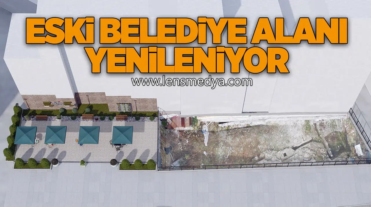 ESKİ BELEDİYE BİNASI ALANINA YENİ DÜZENLEME YAPILACAK