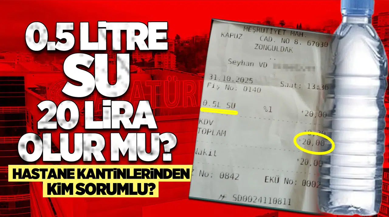 Hastanede su içmek lüks oldu!