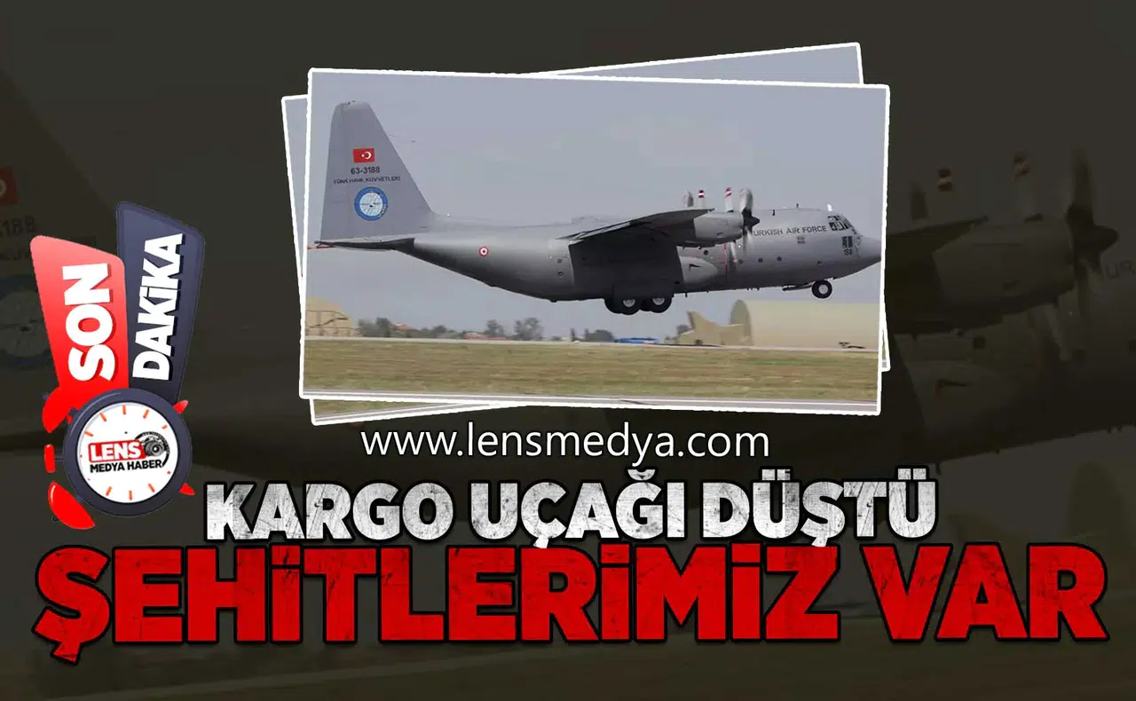 Kargo uçağı düştü... Şehitlerimiz var!