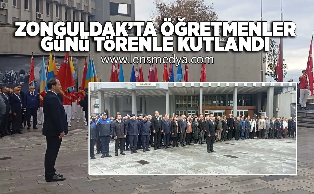Zonguldak'ta 24 Kasım Öğretmenler günü törenle kutlandı!