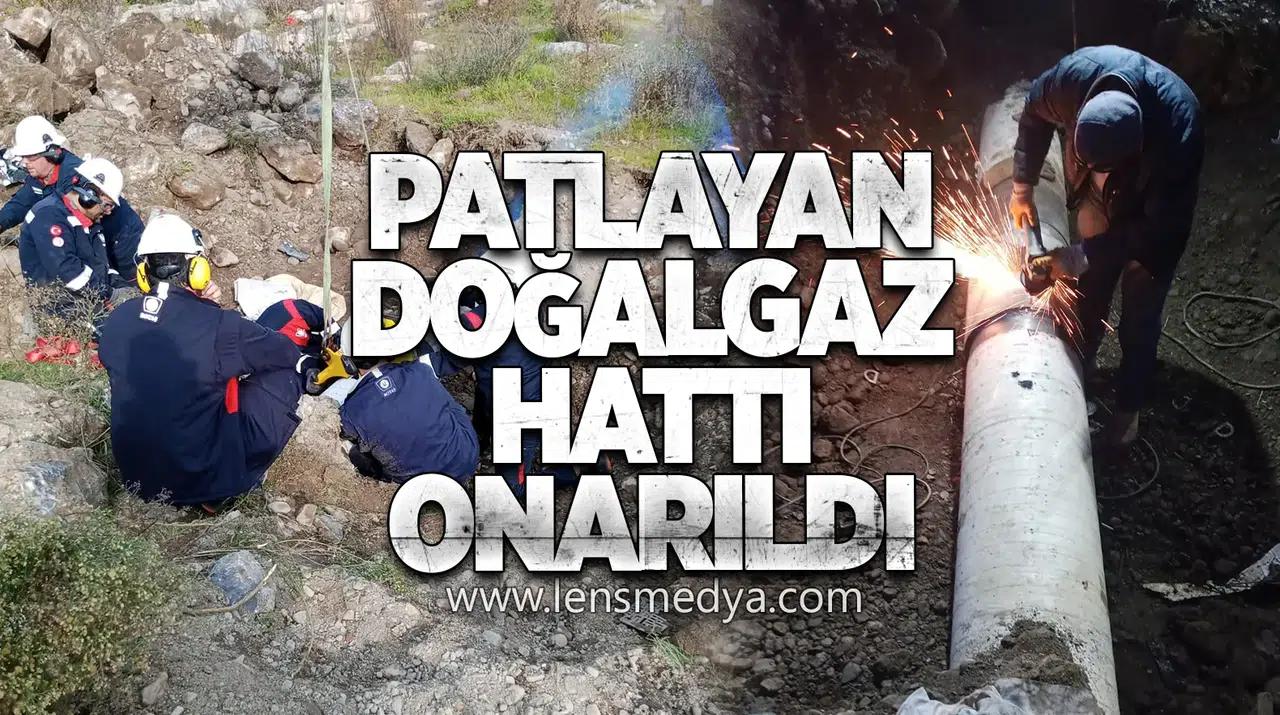 Patlayan Doğalgaz Hattı Tamir Edildi