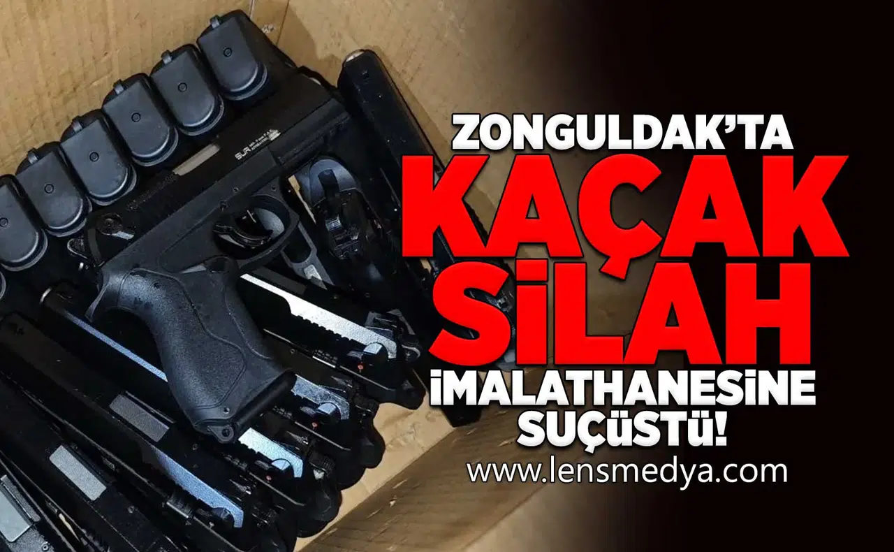 Kaçak silah imalathanesine suçüstü!