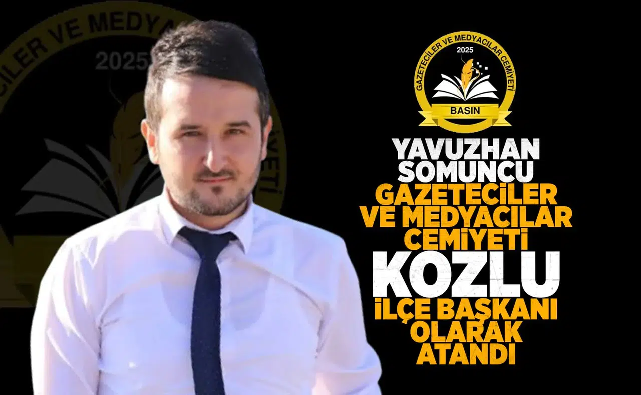 Yavuzhan Somuncu Gazeteciler ve Medyacılar Cemiyeti Kozlu İlçe Başkanı olarak atandı!