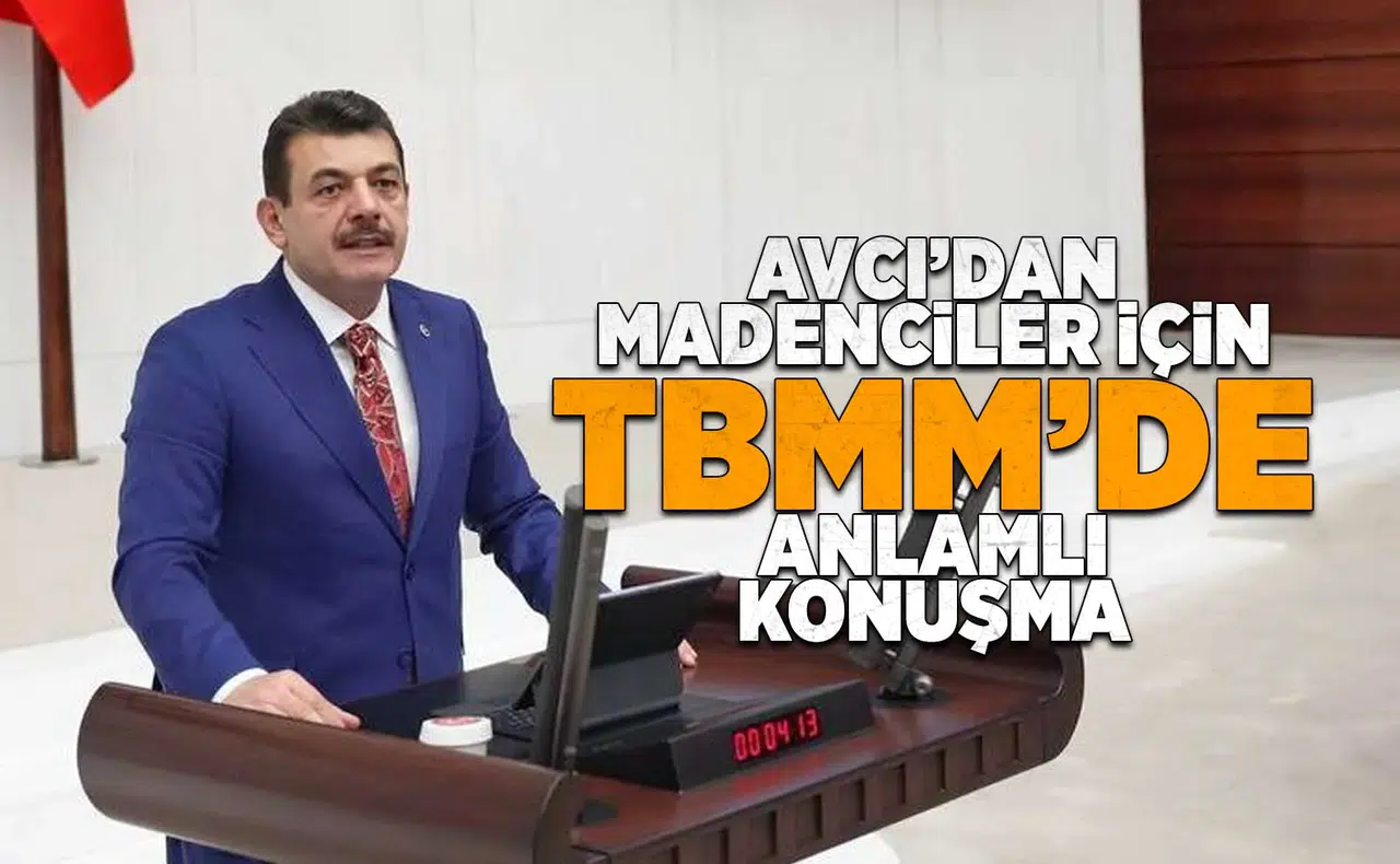 Avcı'dan TBMM'de Madenciler için anlamlı konuşma!