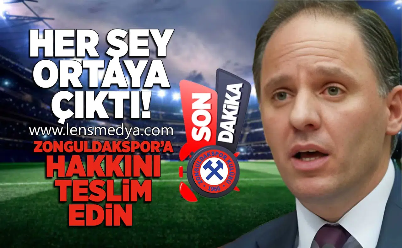 Her şey ortaya çıktı! Zonguldakspor'a hakkını verin!