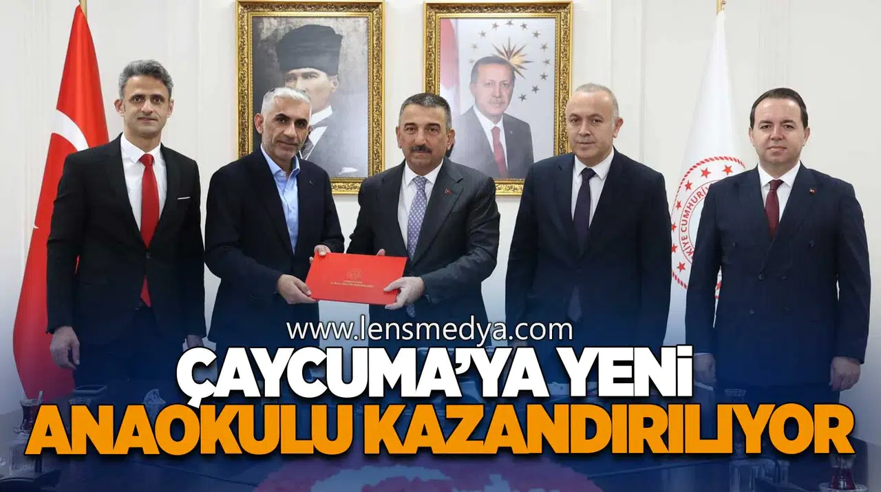 Çaycuma’ya Yeni Anaokulu Kazandırılıyor
