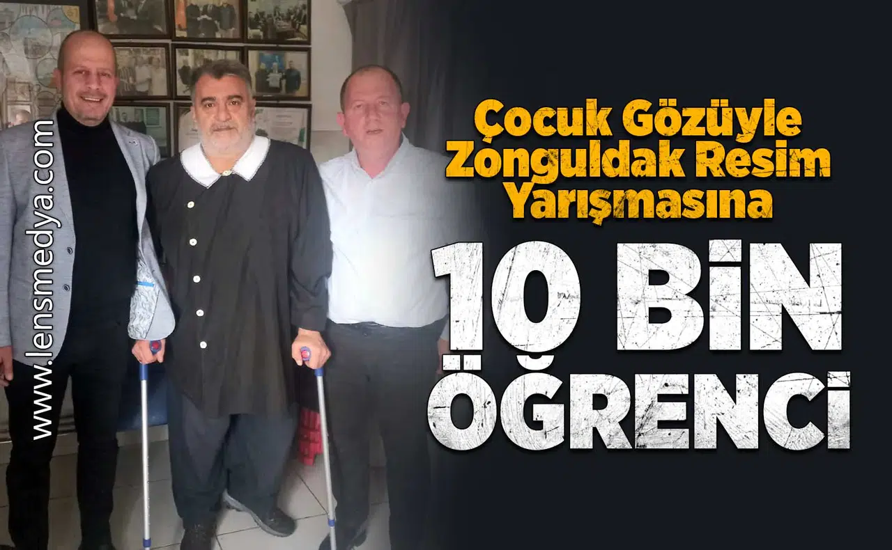 "Çocuk Gözüyle Zonguldak Resim Yarışmasına  10 Bin Öğrenci!