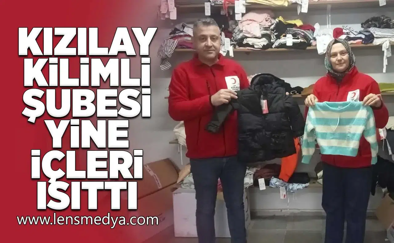 Kilimli Kızılay Şubesi içleri ısıttı!