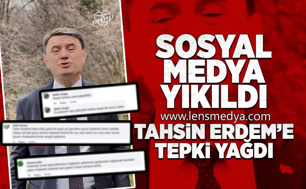 Tahsin Erdem'e sosyal medyadan tepki yağdı!