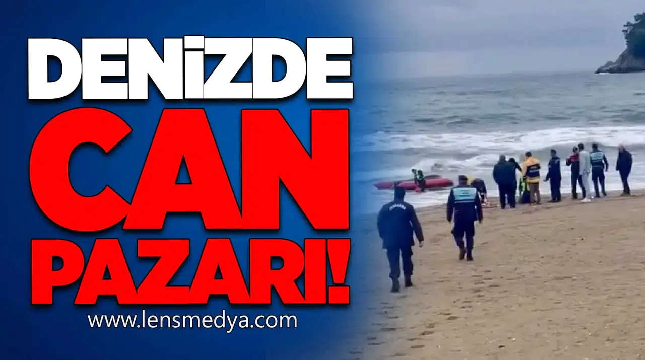 Ters dönen botun üzerinde iki kişi mahsur kaldı