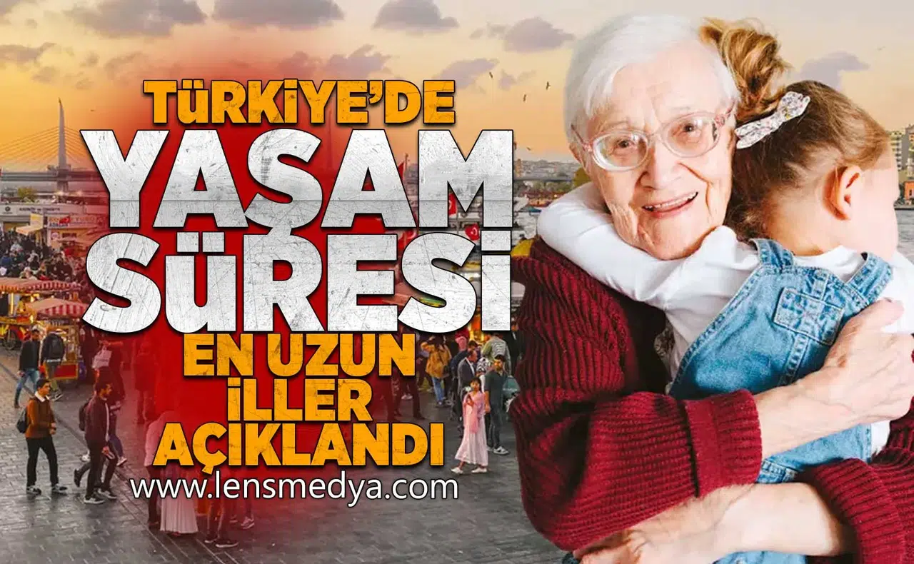 Türkiye'de yaşam süresi en uzun olan iller açıklandı