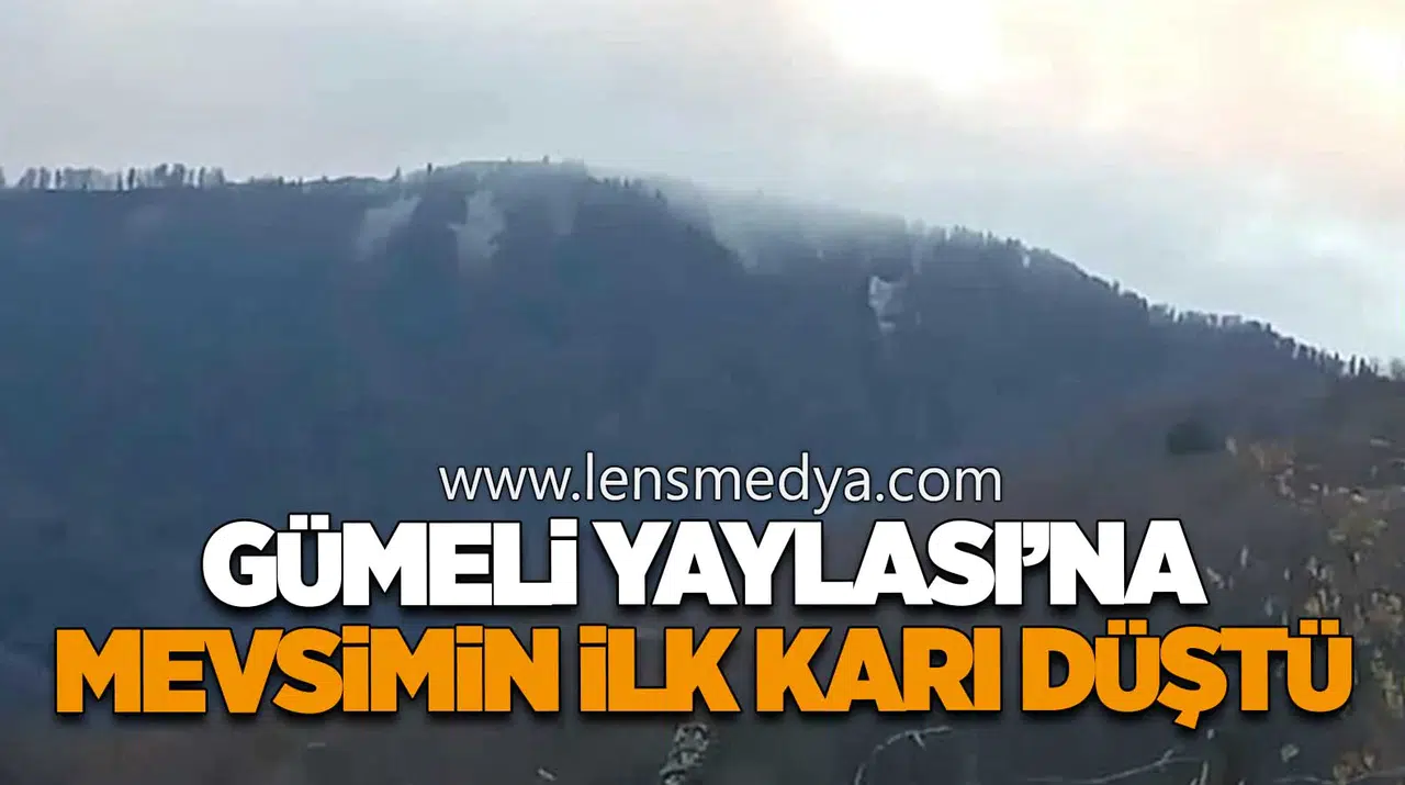 Yılın İlk Karı Gümeli Yaylası’nı Beyaza Bürüdü