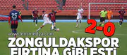 Zonguldakspor fırtına gibi esti!