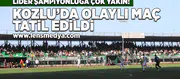 Kozlu'da olaylı maç tatil edildi!