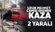 Uzun Mehmet Camisi önünde kaza: 2 Yaralı!