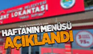 Zonguldak Kent Lokantası’nda Haftanın Menüsü Açıklandı
