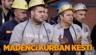 Madenci, yeni üretim ayağı için kurban kesti