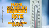 Hava sıcaklığı düşecek!