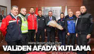 VALİDEN AFAD’A KUTLAMA