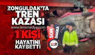 Zonguldak'ta tren kazası... 1 Kişi hayatını kaybetti!
