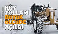 Köy yolları büyük ölçüde açıldı!