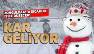 Zonguldak'ta hava sıcaklığı iyice düşecek... Kar geliyor!
