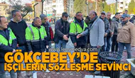Gökçebey'de işçilerin sözleşme sevinci!