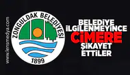 Belediye ilgilenmeyince CİMER'e şikayet ettiler!